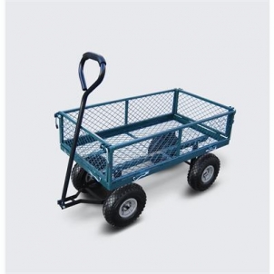 Sodo vežimėlis HERVIN EQUIPMENT, 150 kg, keturratis, plieninis tinklelis, 1000×500×530/860 mm, GC-024 Dārza, celtniecības ķerras
