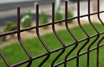 3D tvoros segmentas 1730x2500x5 mm hot dipped galvanizeds (rudos spalvos RAL8017) Fence segments