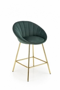 Bar chair H-112 tamsiai green/auksinė 