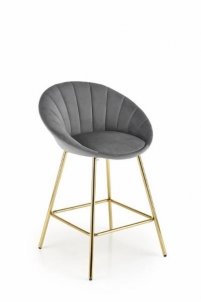 Bar chair H-112 pilka/auksinė 