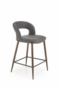 Bar chair H-114 pilka/nut