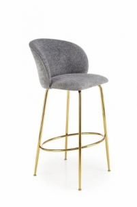 Bar chair H-116 pilka/auksinė 