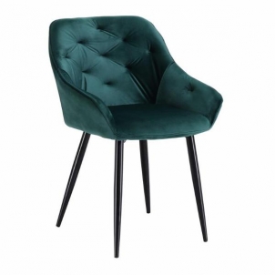Valgomojo kėdė K-487 tamsiai zaļš Ēdamistabas krēsli