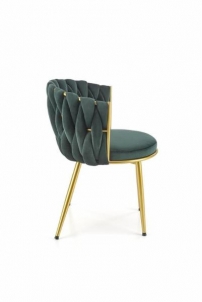 Dining chair K517 green / gold