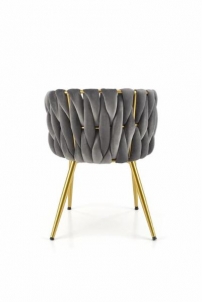 Dining chair K517 grey / gold