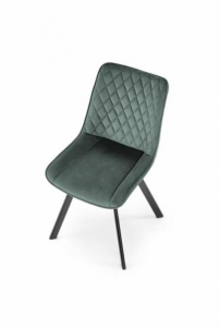 Valgomojo kėdė K-520 juoda/tamsiai zaļš