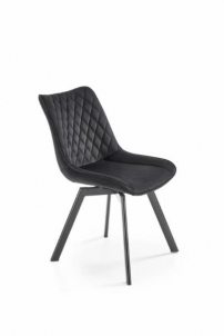 Valgomojo kėdė K-520 juoda/juoda Ēdamistabas krēsli