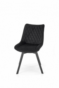 Valgomojo kėdė K-520 juoda/juoda