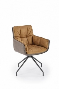Valgomojo kėdė K523 ruda / tamsiai ruda Valgomojo kėdės