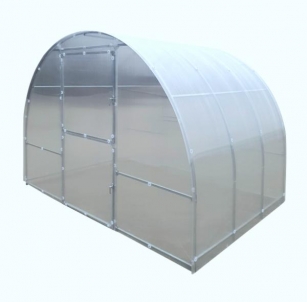 Lietuviškas arkinis šiltnamis KLASIKA EASY 3x2 m (6 m2) su 6 mm polikarbonato danga Теплицы