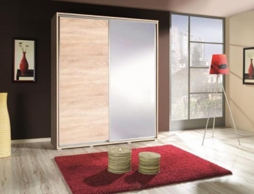 Cupboard with mirror Penelopa (155 cm) sonoma Bedroom cabinets