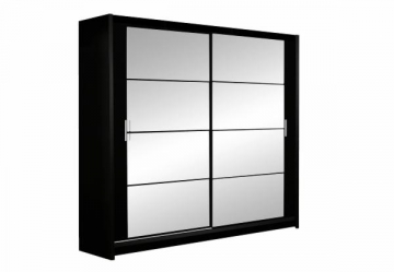 Cupboard DAKOTA 160 juoda Bedroom cabinets