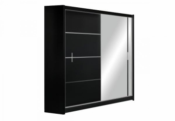 Cupboard Vista 180 juoda Bedroom cabinets