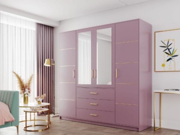 Cupboard BALI II D4 rožinė Bedroom cabinets