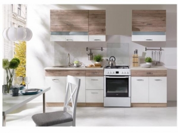 Virtuvės komplektas Econo LUX B be stalviršio Virtuves mēbeļu komplekti