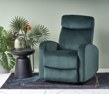Fotelis WONDER tamsiai žalia Atzveltnes krēsli, pufi