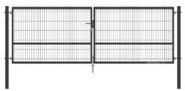 Swing gates cinkuoti 1530x5000 (filler-segment) painted (žalios,rudos ,pilkos sp.) 