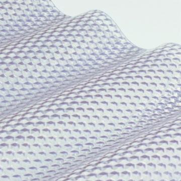 Banguotas sheet su korio efektu (Salux PRISMA) 2,5x1030x3000, transparent Pvc and polycarbonate sheets