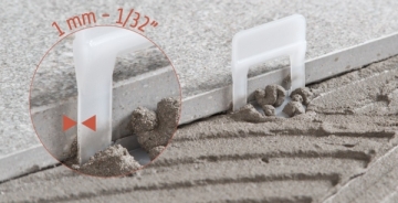 3D apkabos (1 mm) plytelėms 3-12 mm storio, 100 vnt.