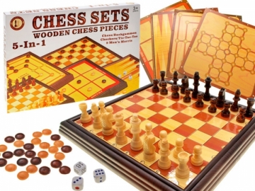 6 žaidimų rinkinys, &quot;Chess Sets&quot; Board games for kids