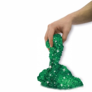 6026420-E Kinetic Sand Кинетический песок для лепки su blizgėsiu 454 г Emerald green