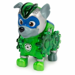 6055929 Spin Master Paw Patrol Mighty Pups Charged Up Figure - ROCKY