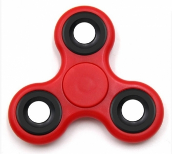 97852 Fidget Spinner with Metal Rings Red 
