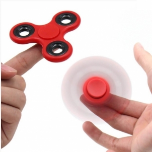 97852 Fidget Spinner with Metal Rings Red