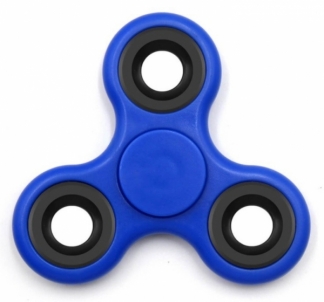 97852a Fidget Spinner with Metal Rings Blue Rotaļlietas zēniem