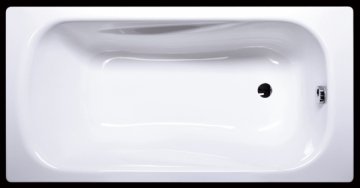 Akmens masės vonia VISPOOL CLASSICA 150x75 stačiakampė balta