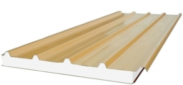 Sandwich panel for roof 100 mm (with polystyrene core) Polystyrene foam sandwich panels