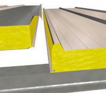 Sandwich panel for roof SNV-3 L 60 mm (with a core of stone wool) Stone wool sandwich panels