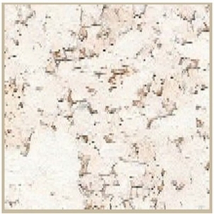 Cork wall coverings ODESSA SNOW 300x600 mm.