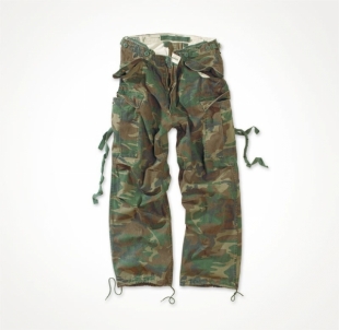 Kelnės M65 woodland SURPLUS Vintage Fatigues Trousers 05-3596-62 Тактические брюки, костюмы