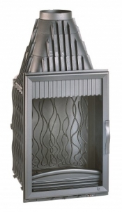 Ketinis židininio ugniakuras Invicta 850 | su prizminiu stiklu LO Fireplace, sauna stoves