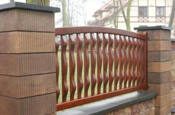 Medinė tvoros sekcija N - tipo 1950x1000 mm Koka žogu sekcijas