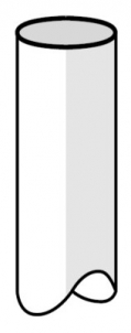 PLASTMO lietvamzdis (Nr.10) 75 mm (baltas), 3 m Lietvamzdžiai
