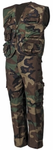 Vaikiškas kostiumas - kariška liemenė ir kelnės Taktinės, kariškos, medžioklinės kelnės, kostiumai