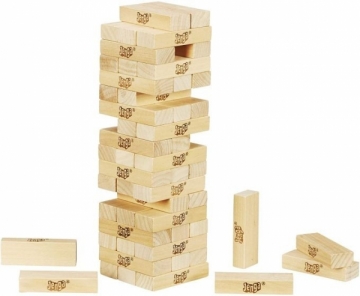 A2120 Hasbro Jenga Classic, childrens game that promotes the speed of reaction, from 6 years
