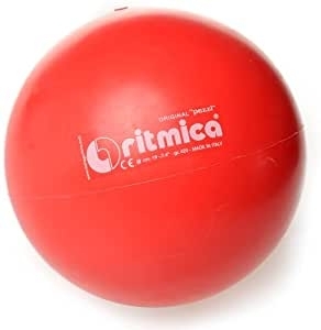 Aerobikos kamuolys Original Pezzi® Ritmica 19 cm 420 g Raudonas Mankštos kamuoliai