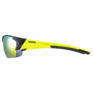 Akiniai Uvex Blaze III black mat yellow / mirror yellow Dviratininkų akiniai