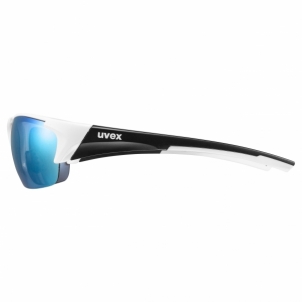 Akiniai Uvex Blaze III white black mat / mirror blue Dviratininkų akiniai