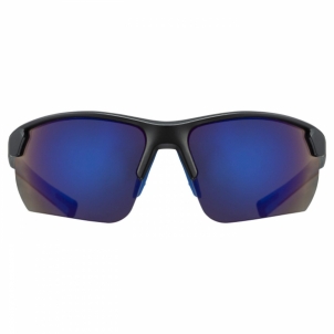 Brilles Uvex Sportstyle 221 black blue mat / mirror blue