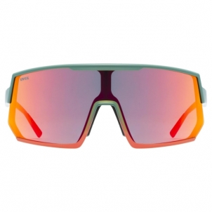 Akiniai Uvex Sportstyle 235 moss grapefruit / mirror red Bikers goggles