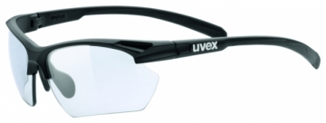 Akiniai Uvex Sportstyle 802 small variomatic black mat Bikers goggles