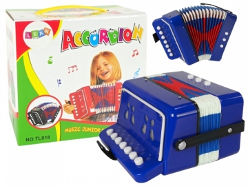 Akordeonas mažajam muzikantui, mėlynas Музыкальные игрушки