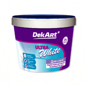 Akriliniai dažai DekArt Ultrawhite 1,3 kg Akrila krāsas