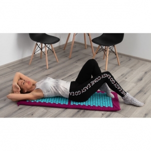 Akupresūros ir masažo kilimėlis su pagalvėle, 128x48x2cm