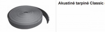 Akustinė tarpinė Ruukki Classic (25 m/rul.) Komplektavimo detalės metalinei (skardos) dangai