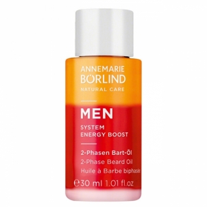 Aliejus ANNEMARIE BORLIND 2-phase chin oil for men MEN System Energy Boost (2- Phase Beard Oil) 30 ml Bārdas kopšanai
